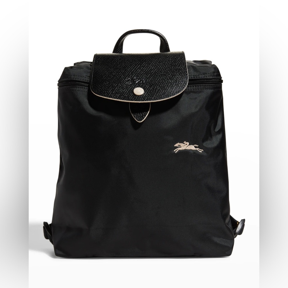 Longchamp Le Pliage Club Nylon Backpack in Black